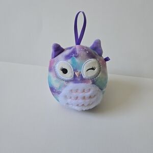 Squishmallows Solina the Owl 5" Purple Blue Stars Plush